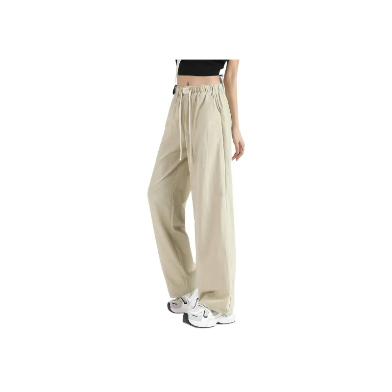 Tonlion Casual Pants Women's Gray Pea Green-19