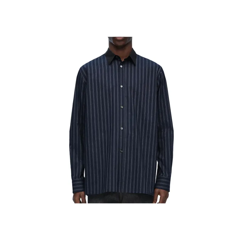 LOEWE Striped Collared Button Up Shirt-1