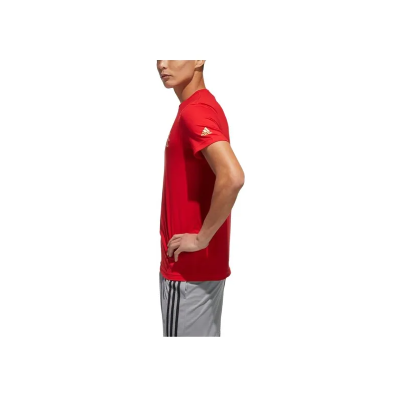 Adidas T Shirts Men Red-4