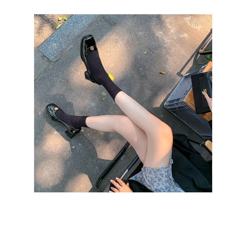 Naiyee Chunky Heel High Heels 4.5cm Women's-10