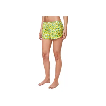 Lululemon Will The Wave Surf Sports Shorts Women's Lemon Print