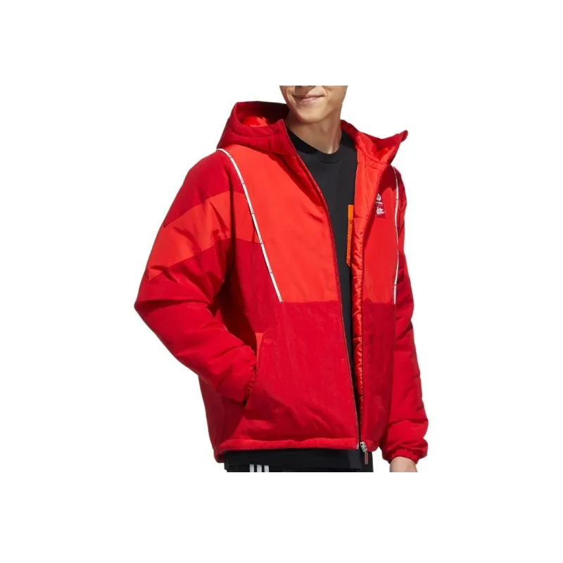 Adidas Neo Puffer Jacket Men's Energy Red-3