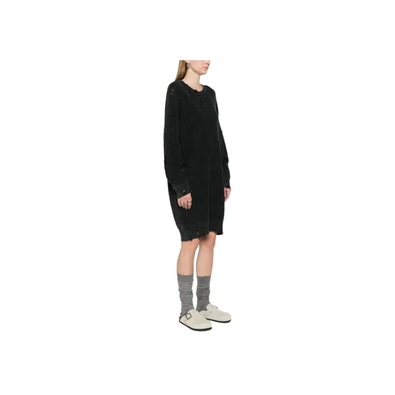 R13 Distressed Knitted Dress-1