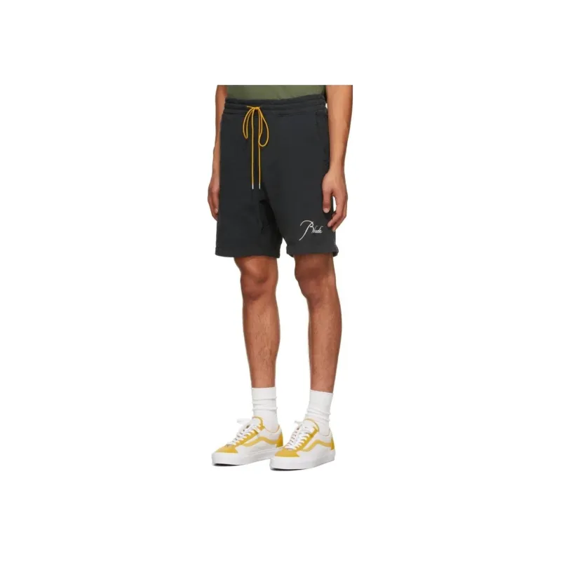 RHUDE Casual Shorts Men Black-2