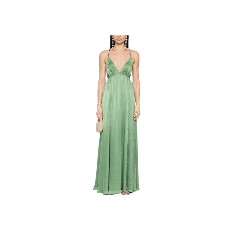 Zimmermann Sleeveless Satin Slip Maxi Dress-1