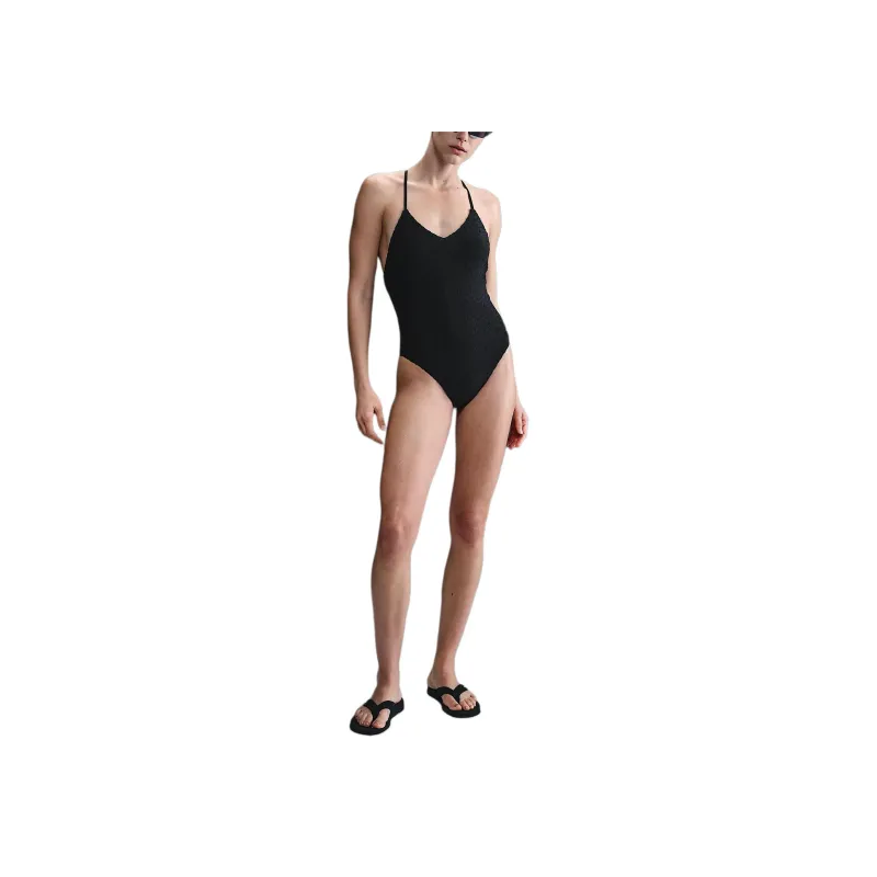 Nike Swim Swoosh Link Women's Terry Y Back One Piece-0