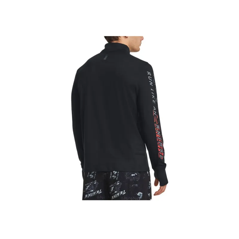 Under Armour RUN LAA T Shirt Men's Black-3