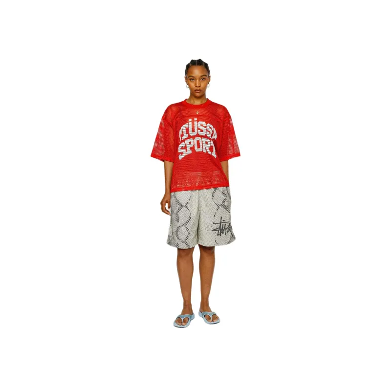 Stussy Basic Snake Mesh Short-4