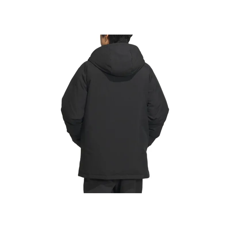 Adidas Down Jacket Unisex Black Comes With Necklace-3