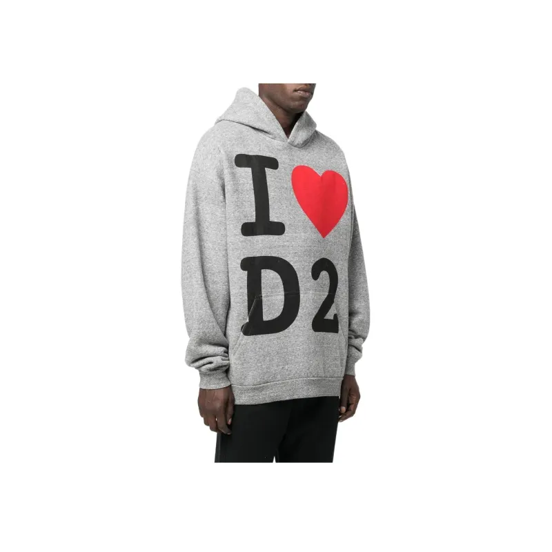 DSQUARED2 Graphic print Cotton Hoodie-1