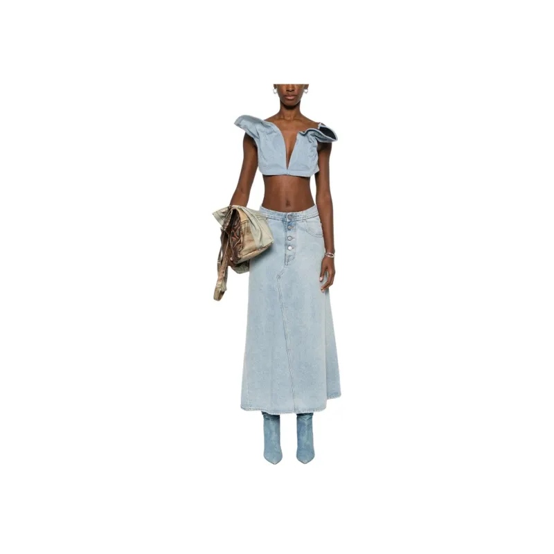 Y/Project Denim Crop Top-2