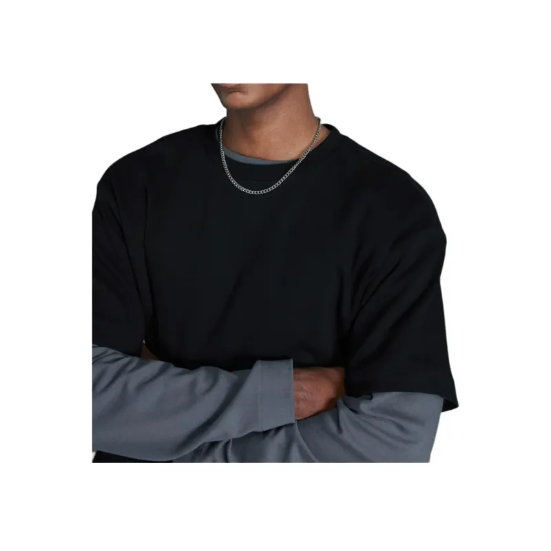 H&M T-Shirts Men Black-3
