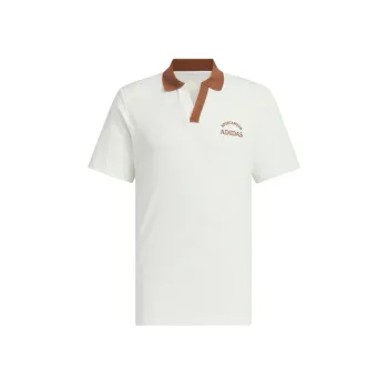 Adidas VERBIAGE POLO TEE Polo Shirt Men's Jade White/Brown