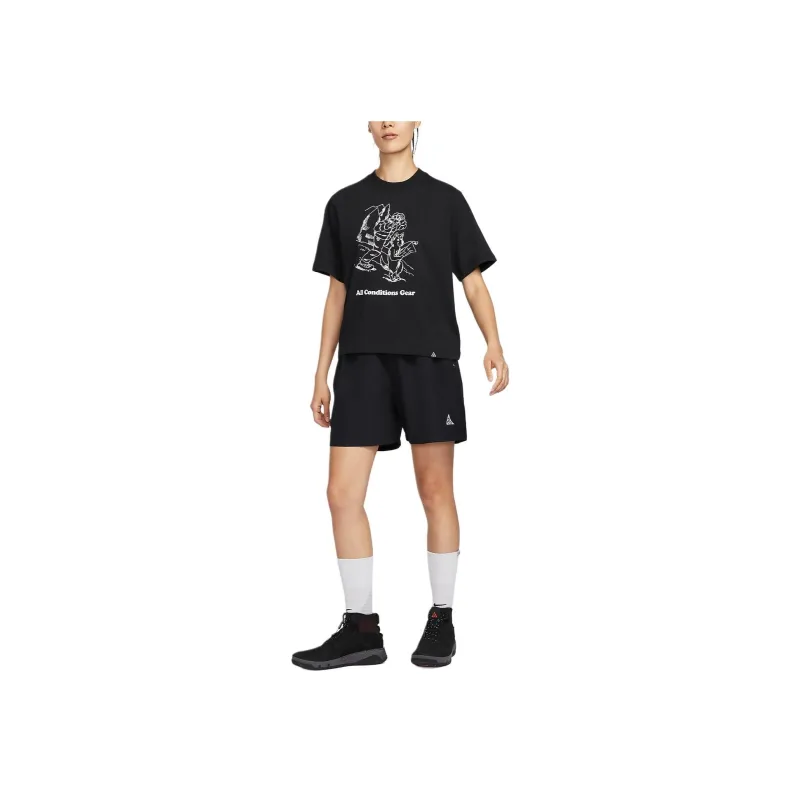 Nike T Shirts Women's Black-2