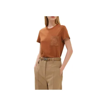 HERMES T Shirts Women's Brown