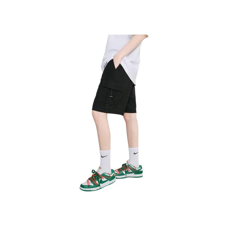 Heartboon Cargo Shorts Unisex Black-7