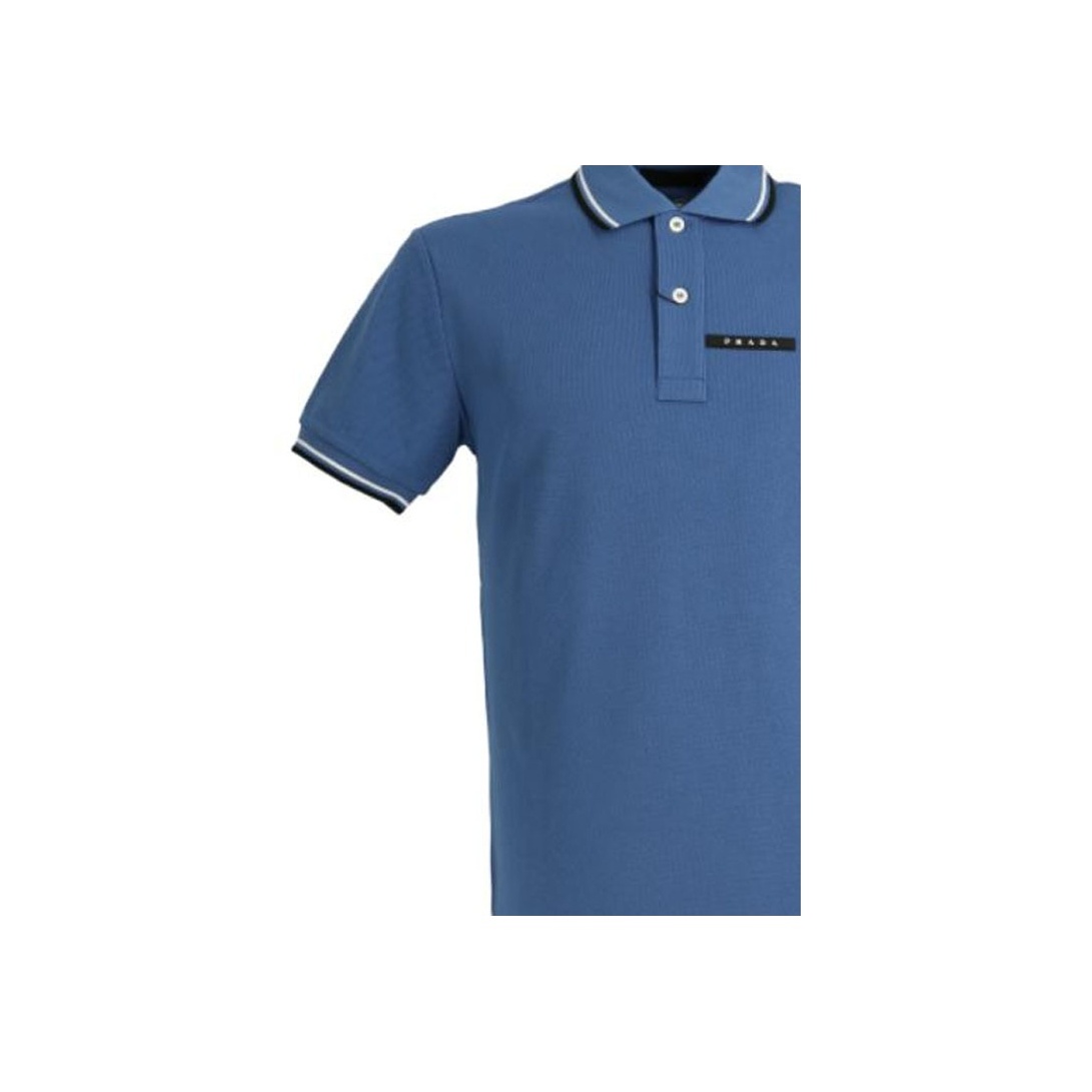 PRADA Polo Shirts Men Blue - POIZON