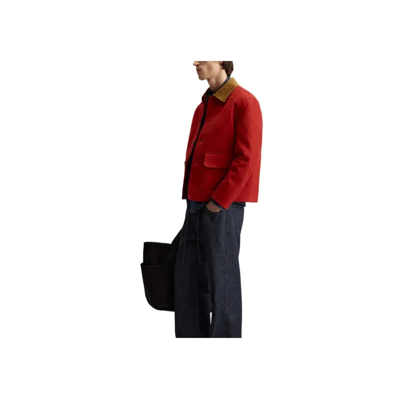 ZARA Jackets Men Red-2