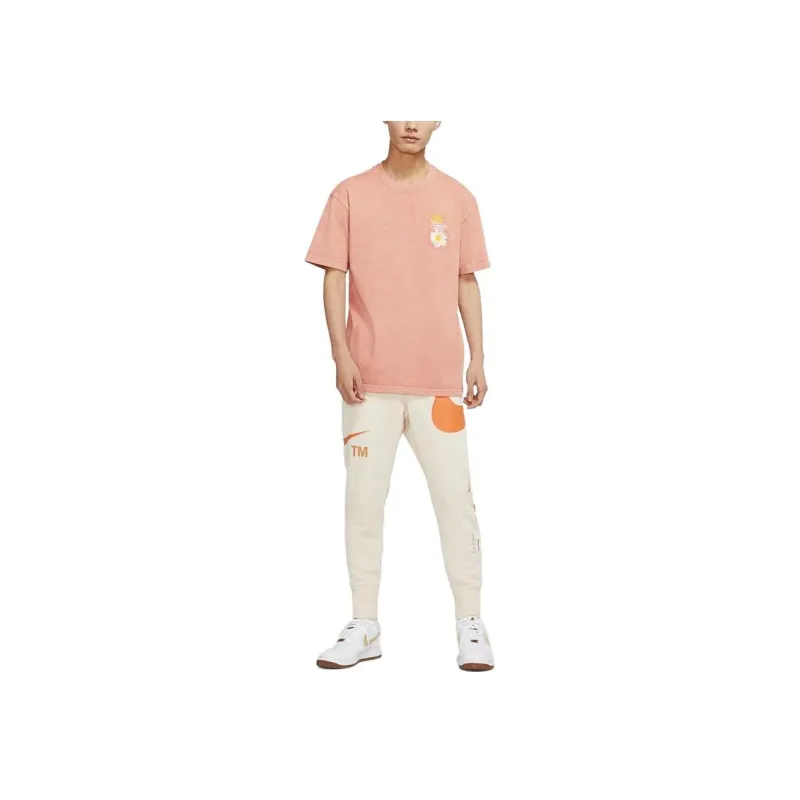 Nike Drop Shoulder Sleeve T-Shirt Men's Rock Pink-2