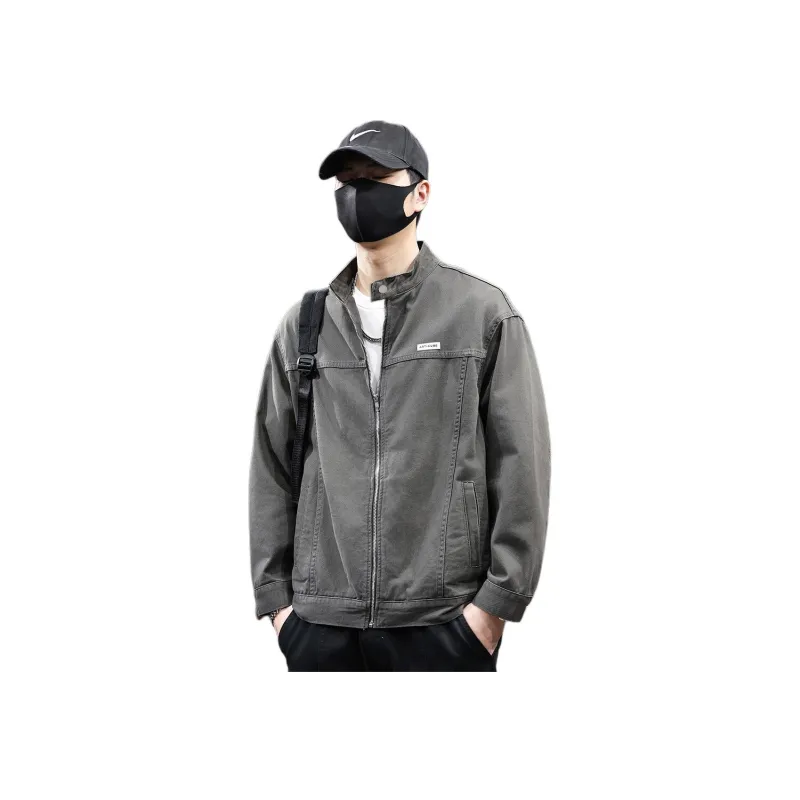 Tonlion Denim Jacket Unisex Army Green-0