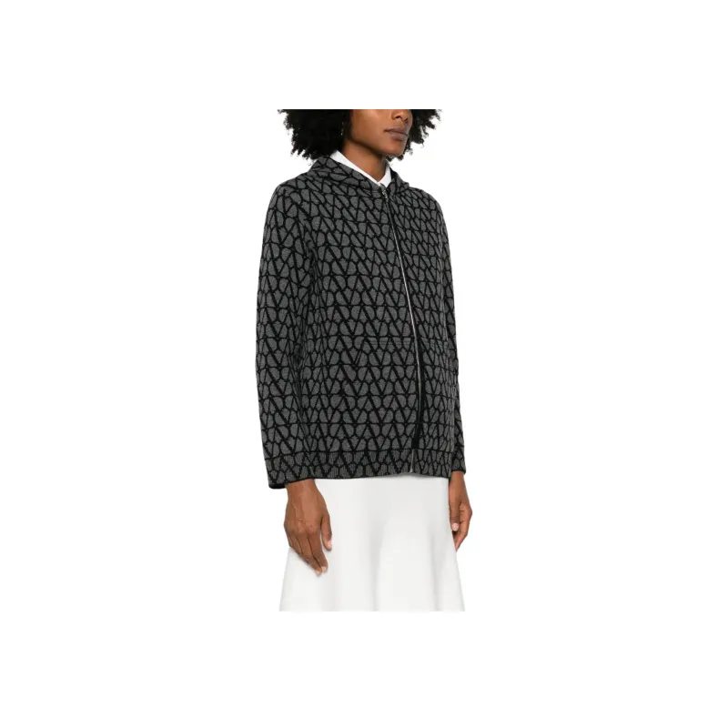 Valentino VLogo Print Cardigan-1