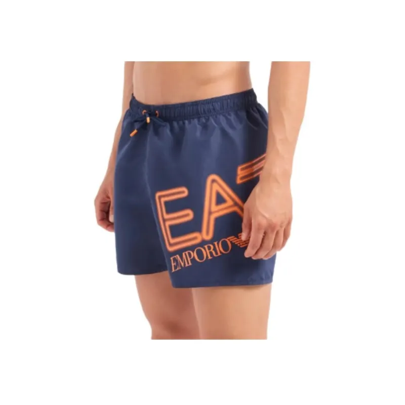 EMPORIO ARMANI EA7 SS24 Beach Shorts Men's Marine Blue-1