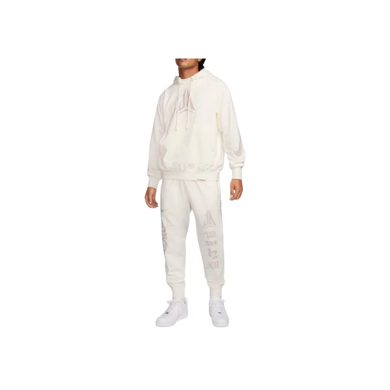 Nike Ja Standard Issue Dri-Fit Jogger Basketball Pants Knitted Sports Pants Men's White-2