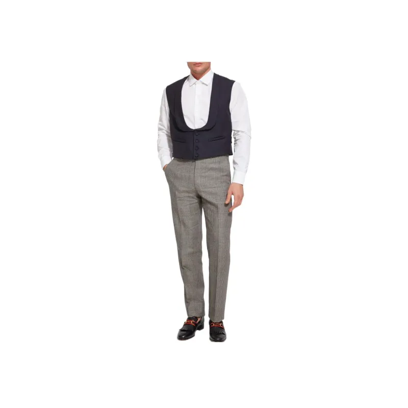 GUCCI Prince Of Wales Tailored Trousers-1