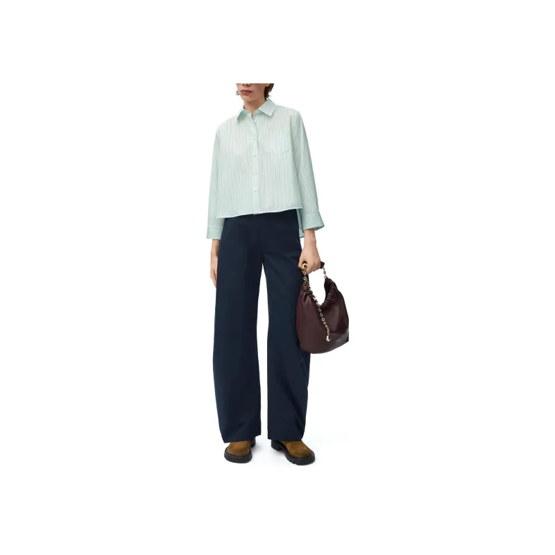 LOEWE Trapeze Striped Button Up Shirt-5