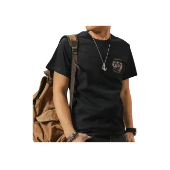 Seasonal Words T Shirt Men's Black