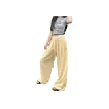 Yellow Plaid Casual Pants