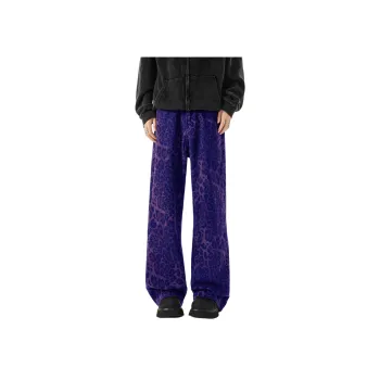 *EVAE+MOB Jeans Unisex Blue Plaid