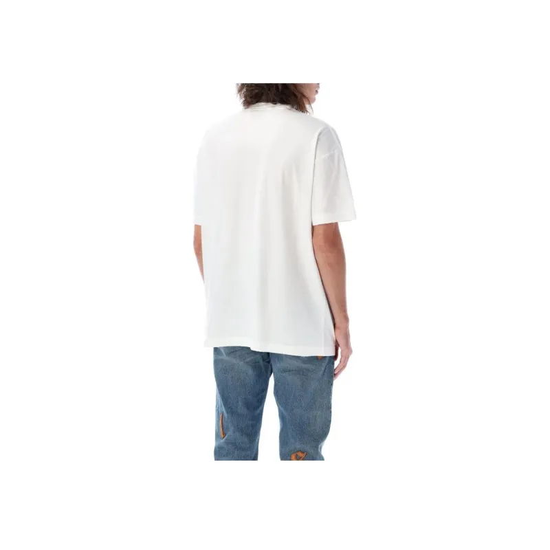 PALM ANGELS Slogan Print Cotton T Shirt-5