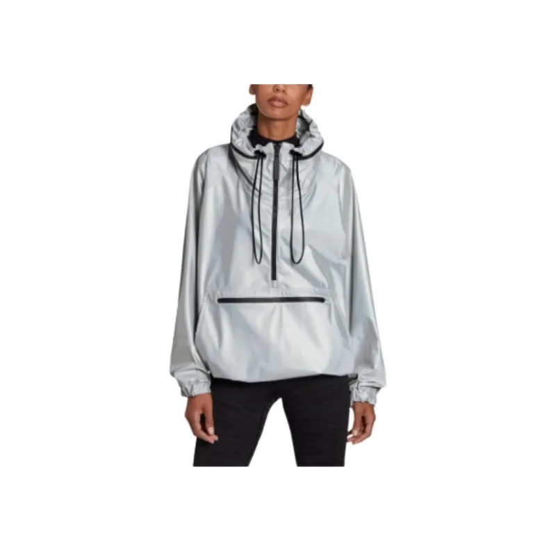 Adidas Stella McCartney EARTH PROTECTOR PULL ON JACKET Sweatshirt Women's Silver-2