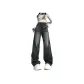 515 Black Wide Leg Fleece-Lined