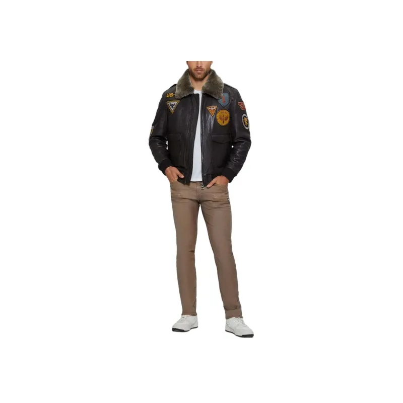 GUESS Jackets Coats Men's Black-1
