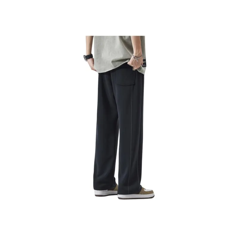 WOOD SOON Casual Pants Unisex Black-3