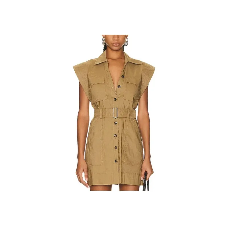 A.L.C. Sleeveless Dress Women's Olive-0
