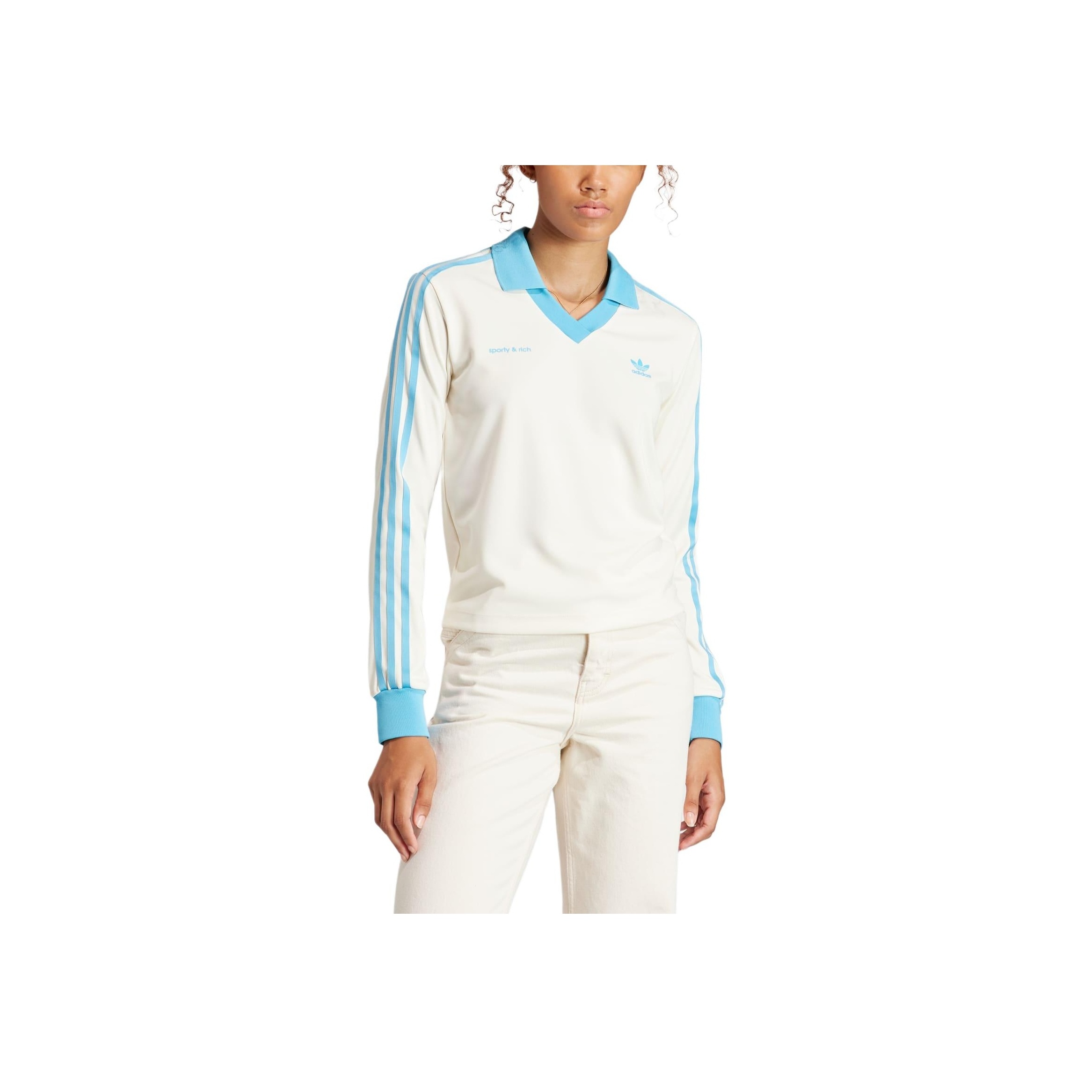Adidas Originals X Sporty & Rich Soccer Jersey Cream/Baby