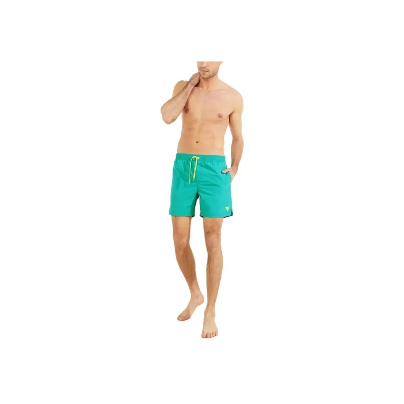GUESS Nylon Swim Trunks Casual Shorts Men's Blue-1