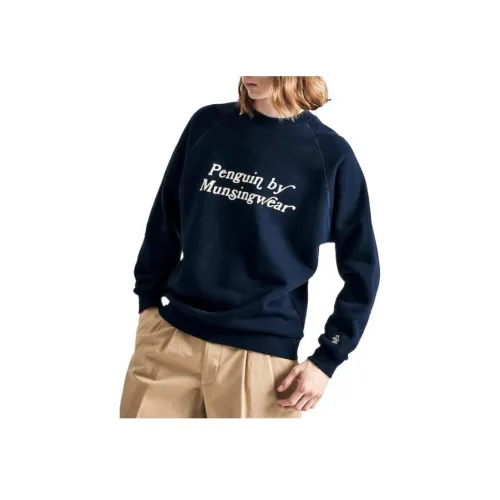 MUNSINGWEAR 마린 블루 남성 맨투맨