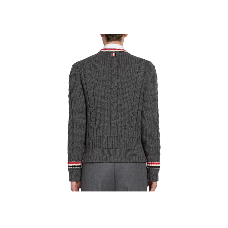 THOM BROWNE Sweaters Men Gray-5