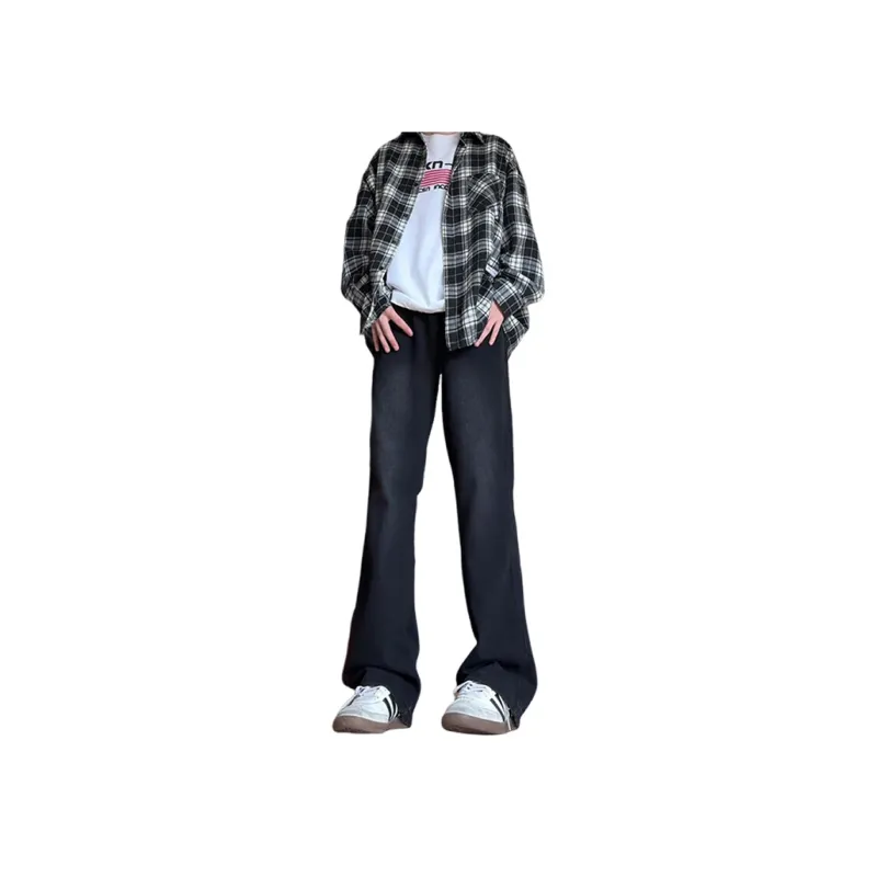 DOENU Jeans Unisex Black Gray Color-2