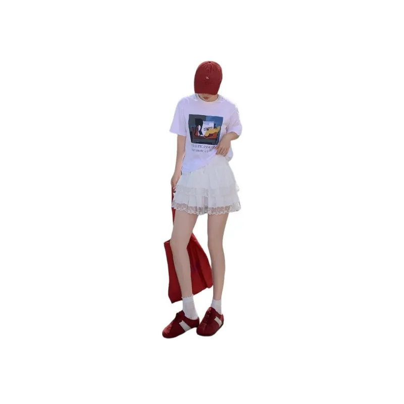 Gentle Welcome Casual Short Skirts Women's-0