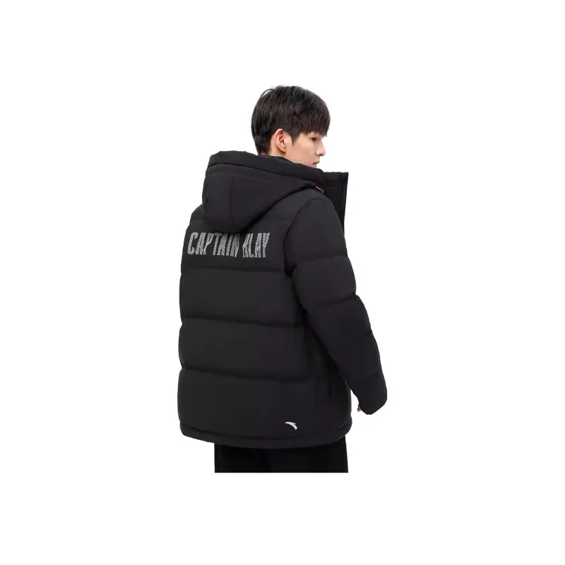 Anta Basketball Collection Down Jacket Men's Basic Black-4