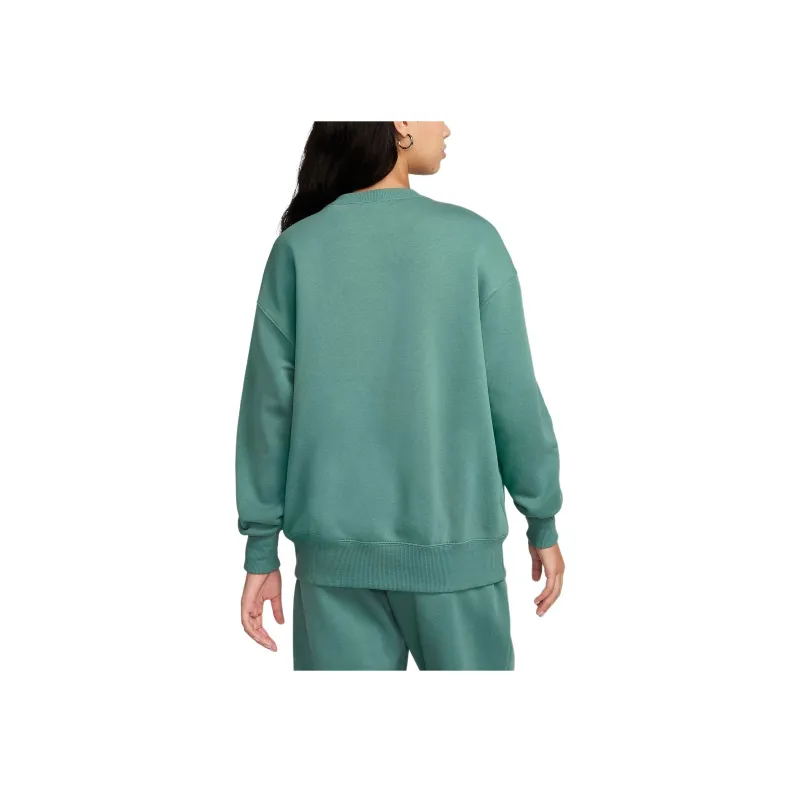 Nike Women's Oversized Crew-Neck Sweatshirt Sweatshirt Women's Turquoise-0