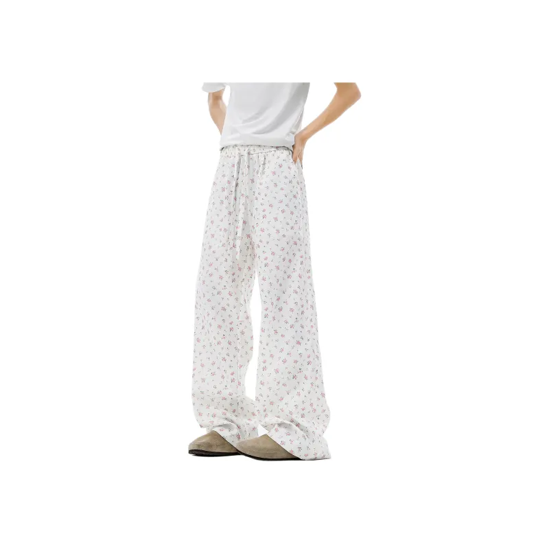 UPZCY Casual Pants Unisex White-5