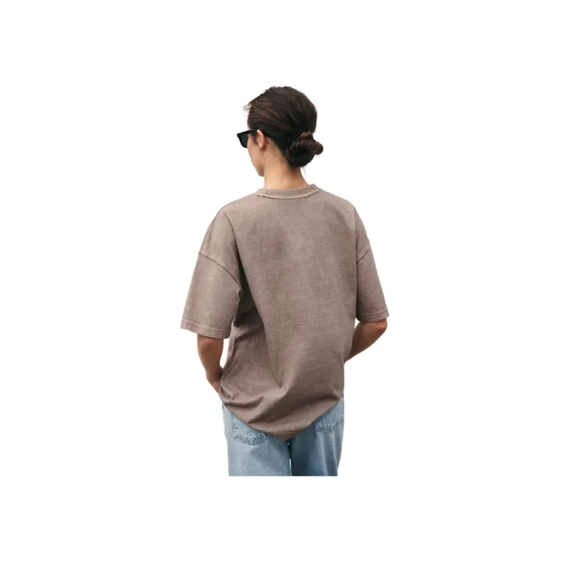 ZARA T Shirt Women's Light Brown-3