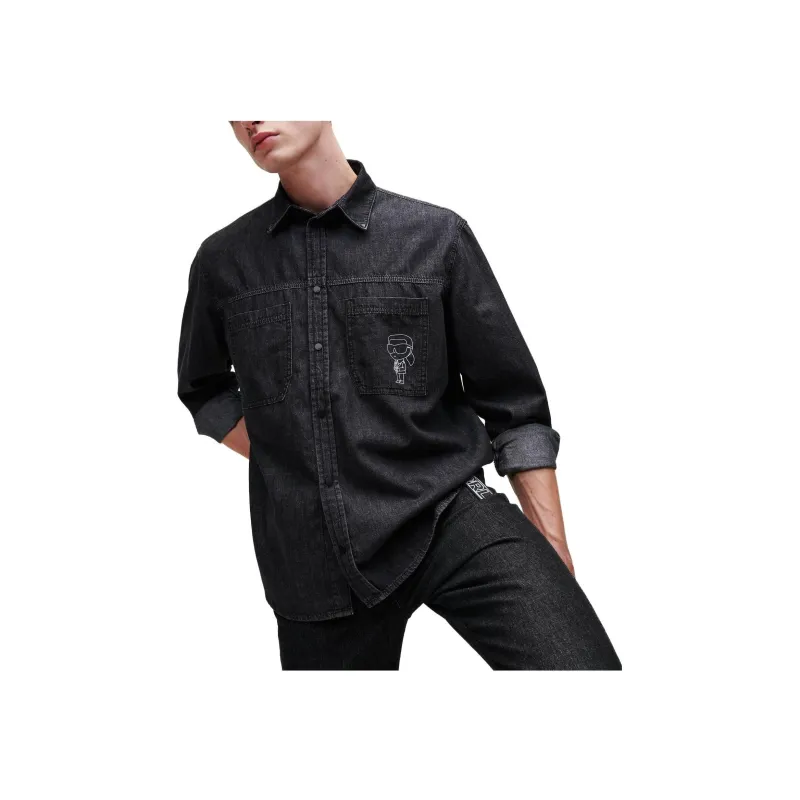 Karl Lagerfeld Ikonik 2.0 Denim Shirt-1