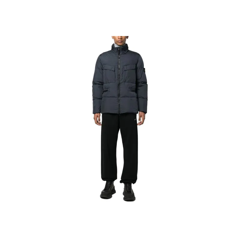 STONE ISLAND Down Jackets Men Blue-1
